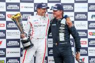 Silverstone Festival, Silverstone 2023
25th-27th August 2023
Free for editorial use only 
Podium (l-r) 16 Steve Brooks - Peugeot 90X, 007 Christophe Dâ€™Ansembourg - Lola Aston DBR1-2