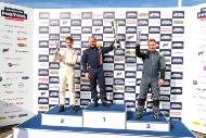 Silverstone Festival, Silverstone 2023
25th-27th August 2023
Free for editorial use only 
Podium (l-r) 68 Horatio Fitz-Simon - Lotus 22, 53 Sam Wilson - Cooper T59, 88 Alex Ames - Brabham BT6