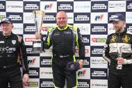Silverstone Festival, Silverstone 2023
25th-27th August 2023
Free for editorial use only
Podium of 23 Paul Whight - Aston Martin Vantage GT2, 8 Craig Wilkins - Lamborghini Huracan Super Trofeo Evo and 8 Jason Mcinulty - Lamborghini Huracan Super Trofeo Evo