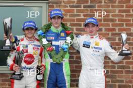 Race 1 Podium (l-r) Pietro Fittipaldi (BRA) MGR Motorsport Formula Renault, Piers Hickin (GBR) Scorpio Motorsport Formula Renault, Matteo Ferrer (ITA) MGR Motorsport