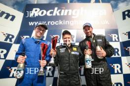 Race 1 Road Class Podium (l-r) Sean Thomas (GBR) Westbourne Motorsport Renault Clio Cup, Nic Harrison (GBR)R CGH Imports with Jade Developments Renault Clio Cup, Tom Oatley (GBR) Paxcroft.co.uk / Team Prota Renault Clio Cup