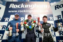 Race 1 Race Class Podium (l-r) Ronan Pearson (GBR) Westbourne Motorsport with Hillnic Homes Renault Clio Cup, Ben Palmer (GBR) Ben Palmer Racing Renault Clio Cup, Ben Colburn (GBR) Westbourne Motorsport Renault Clio Cup