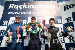 Race 1 Race Class Podium (l-r) Ronan Pearson (GBR) Westbourne Motorsport with Hillnic Homes Renault Clio Cup, Ben Palmer (GBR) Ben Palmer Racing Renault Clio Cup, Ben Colburn (GBR) Westbourne Motorsport Renault Clio Cup