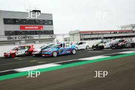 Max Coates - Team Hard - Clio Cup, Jack Young -  M.R.M. Clio Cup  and Ben Colburn - Westbourne Motorsport -  Clio Cup