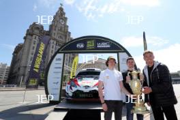 2019 Wales Rally GB Liverpool Launch Tom Williams, Osian Pryce and Rhys Yates