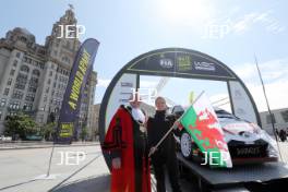 2019 Wales Rally GB Liverpool Launch Peter Brennan - Mayor of Liverpool and Louise Emery - Conwy