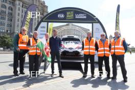 2019 Wales Rally GB Liverpool Launch Marshals at the Liverpool Launch of Wales Rally GB