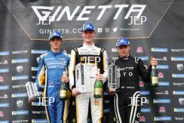 Podium Tom Emson â€“ Elite Motorsport Ginetta G56 GT4, James Kellett â€“ Century Motorsport Ginetta G56 GT4,  Aston Millar â€“ DTO Motorsport Ginetta G56 GT4 