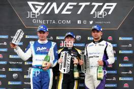 Ginetta GT5 Race 2 Podium Mikey Doble â€“ Xentek Motorsport Ginetta G40 GT5 Harley Haughton â€“ Elite Motorsport Ginetta G40 GT5 Nat Hodgkiss â€“ Race Car Consultants Ginetta G40 GT5