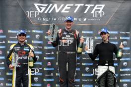 Ginetta GT5 Race 1 Am Podium Karim Sekkat â€“ Elite Motorsport Ginetta G40 GT5 Chris White â€“ Raceway Motorsport Ginetta G40 GT5 Paolo Santi â€“ Raceway Motorsport Ginetta G40 GT5