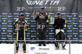 Ginetta GT5 Race 1 Am Podium Karim Sekkat â€“ Elite Motorsport Ginetta G40 GT5 Chris White â€“ Raceway Motorsport Ginetta G40 GT5 Paolo Santi â€“ Raceway Motorsport Ginetta G40 GT5