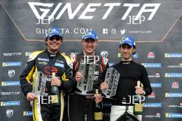 Ginetta GT5 Race 1 Am Podium Karim Sekkat â€“ Elite Motorsport Ginetta G40 GT5 Chris White â€“ Raceway Motorsport Ginetta G40 GT5 Paolo Santi â€“ Raceway Motorsport Ginetta G40 GT5