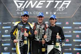 Ginetta GT5 Race 1 Am Podium Karim Sekkat â€“ Elite Motorsport Ginetta G40 GT5 Chris White â€“ Raceway Motorsport Ginetta G40 GT5 Paolo Santi â€“ Raceway Motorsport Ginetta G40 GT5