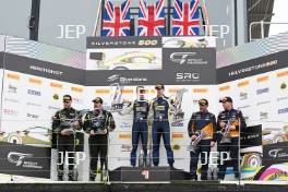 GT3 Overall Podium (l-r) #8 Richard Neary / Sam Neary - Team Abba Racing Mercedes-AMG GT3 Evo, #59 Shaun Balfe / Adam Smalley - Garage 59 McLaren 720S GT3 Evo, #67 Simon Orange / Tom Roche - Orange Racing by JMH McLaren 720S GT3 Evo