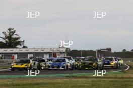 Start of Race 2 - #90 Jack Brown / Zac Meakin - Optimum Motorsport McLaren Artura GT4 leads #79 Tim Docker / Jordan Albert - Steller Motorsport Audi R8 LMS GT4