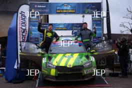 Open podium - Hugh Brunton / Drew Sturrock - Skoda Rally 2 Evon