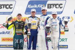 Árón Taylor-Smith - CarStore Power Maxed Racing Vauxhall Astra, Ashley Sutton - NAPA Racing UK Ford Focus ST and Tom Ingram - Bristol Street Motors with EXCELR8 Hyundai i30 N Fastback