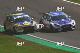 Ashley Sutton - NAPA Racing UK Ford Focus ST and Tom Ingram - Bristol Street Motors with EXCELR8 Hyundai i30 N Fastback