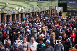 Fans on the pitwalk autograph session