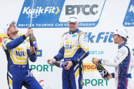 Dan Cammish - NAPA Racing UK Ford Focus ST, Ashley Sutton - NAPA Racing UK Ford Focus ST and Tom Ingram - Bristol Street Motors with EXCELR8 Hyundai i30 N Fastback