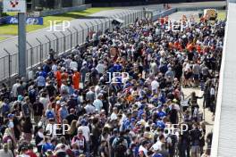 Fans on the BTCC Pitlane walk