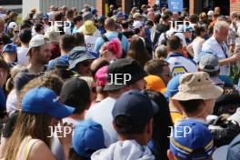 Fans in the BTCC Pitlane