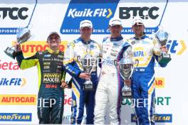 Árón Taylor-Smith - CarStore Power Maxed Racing Vauxhall Astra, Ashley Sutton - NAPA Racing UK Ford Focus ST, Tom Ingram - Bristol Street Motors with EXCELR8 Hyundai i30 N Fastback and Dan Cammish - NAPA Racing UK Ford Focus ST