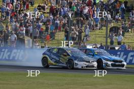 Jake Hill - Laser Tools Racing with MB Motorsport BMW 330e M Sport and Mikey Doble - Evans Halshaw Power Maxed Racing Vauxhall Astra