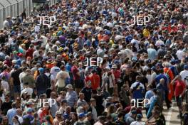 Fans in the BTCC Pitlane