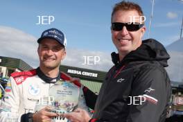 Colin Turkington - Team BMW BMW 330e M Sport and Matt Neal - John Cleland pole award