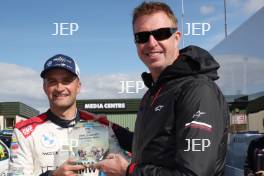 Colin Turkington - Team BMW BMW 330e M Sport and Matt Neal - John Cleland pole award