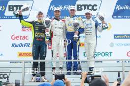 Árón Taylor-Smith - CarStore Power Maxed Racing Vauxhall Astra, Colin Turkington - Team BMW BMW 330e M Sport, Ashley Sutton - NAPA Racing UK Ford Focus ST and Jake Hill - Laser Tools Racing with MB Motorsport BMW 330e M Sport 