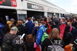 Fans in the BTCC Pits