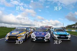 Ashley Sutton - NAPA Racing UK Ford Focus ST, Tom Ingram - Bristol Street Motors with EXCELR8 Hyundai i30 N Fastback  and Jake Hill - Laser Tools Racing with MB Motorsport BMW 330e M Sport