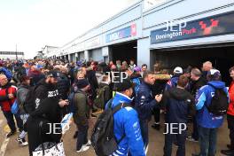 Fans in the BTCC Pits