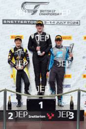 Podium of #21 Alisha Palmowski ? Elite Motorsport, #88 Lewis Blakeley - KMR Sport and #68 Harry Burgoyne ? KMR Sport 