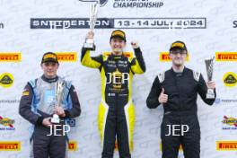 Podium of #68 Harry Burgoyne ? KMR Sport, #21 Alisha Palmowski ? Elite Motorsport and #88 Lewis Blakeley - KMR Sport