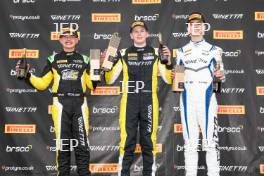 Podium #11 Ruben Dan - Elite Motorsport Ginetta Junior #35 Isaac Phelps - Elite Motorsport Ginetta Junior #43 Archie Clark - Elite Motorsport Ginetta Junior