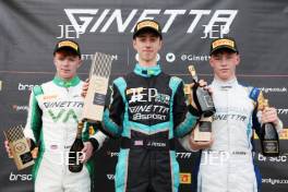 #18 Torrin Byrne - Pace Performance Ginetta Junior #70 Jude Peters - E3 Sport Ginetta Junior #74 Alfie Davies - Preptech UK Ginetta Junior 