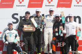 Podium of #46 Paul Manning - Mannpower Motorsport and #53 James Black - Graves Motorsport and #12 Alex Solley - Graves Motorsport and #64 Harry Hickton - Westbourne Motorsport and #64 Harry Hickton - Westbourne Motorsport and #196 Ronnie Smith - Chandler Motorsport