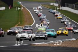 Silverstone Festival, Silverstone 2024. 23rd-25th August 2024 Free for editorial use only 24 Adrian Newey - Harrison Newey - Jaguar E-type 