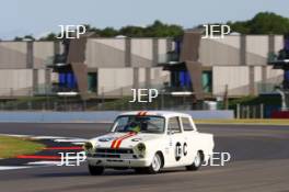 Silverstone Festival, Silverstone 2024, 23rd-25th August 2024. Free for editorial use only. Max Lynn GB Roan Lundy GB Ford Consul Cortina Lotus 