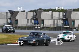 Silverstone Festival, Silverstone 2024. 23rd-25th August 2024 Free for editorial use only 11 Patrick Blakeney -Edwards - Mike Grant Peterkin - Jaguar E-type