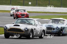 Silverstone Festival, Silverstone 2024. 23rd-25th August 2024 Free for editorial use only 221 George Miller - Les Goble - Aston Martin DB4 