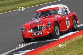 Silverstone Festival, Silverstone 2024. 23rd-25th August 2024 Free for editorial use only 207 Crispin Harris - James Wilmoth - Austin-Healey 3000 