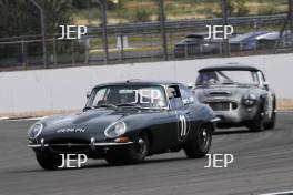 Silverstone Festival, Silverstone 2024. 23rd-25th August 2024 Free for editorial use only 11 Patrick Blakeney -Edwards - Mike Grant Peterkin - Jaguar E-type