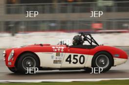 Silverstone Festival, Silverstone 2024 23rd-25th August 2024 Free for editorial use only. 450 Paul Mortimer - Jonathan Mortimer - Austin-Healey 100/4 