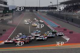 Start of the 1812KM of Qatar. #5 PORSCHE PENSKE MOTORSPORT Porsche 963 Hypercar of Matt Cambell, Michael Christensen and Frederic Makowiecki and #50 FERRARI AF CORSE Ferrari 499P Hypercar of Antonio Fuoco, Miguel Molina and Nicklas Nielsen